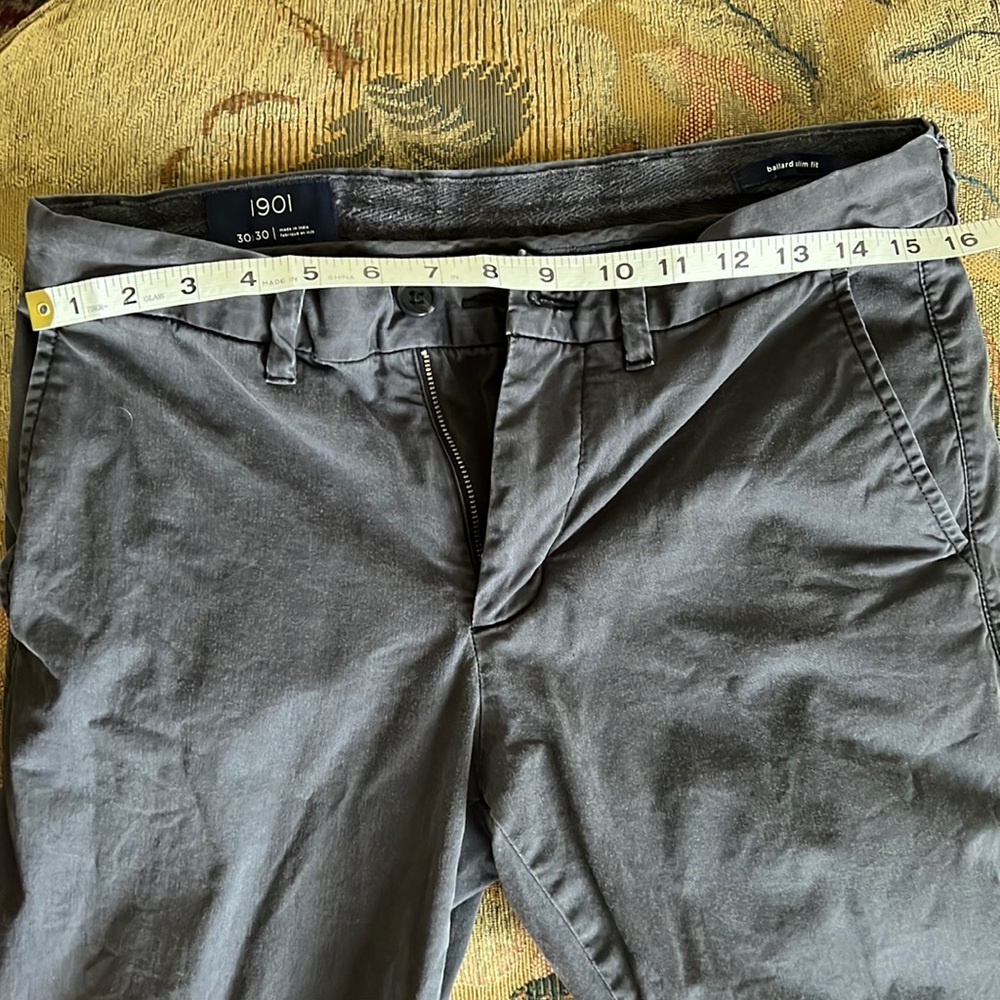 Cotton pants from Nordstrom. Dark grey.